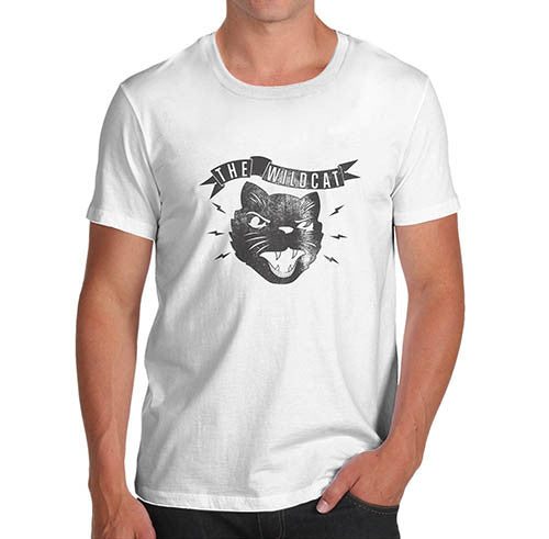 Mens The Wild Cat Funny T-Shirt