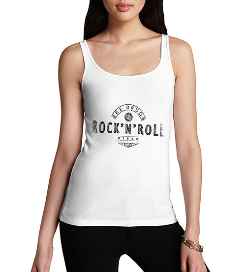 Womens Sex Drugs and Rock N Roll Tank Top