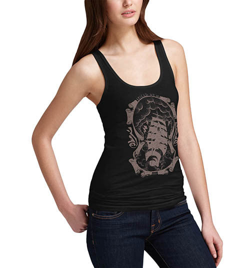 Womens Sailors Spiced Rum Distress Tank Top