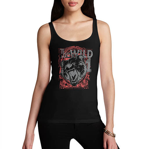 Womens The Wild Bear Graphic Tank Top