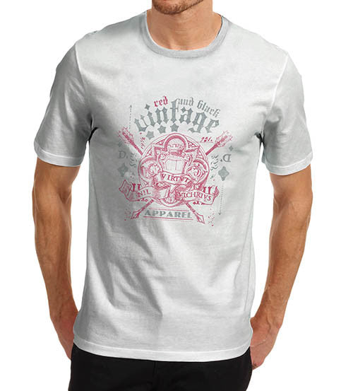 Mens Vintage Apparel Crest Print T-Shirt