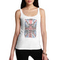 Womens Union Jack Skull Distress Print Tank Top