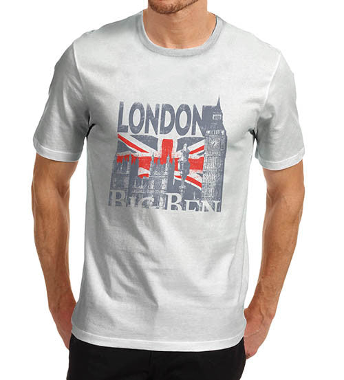 Mens London Big Ben Union Jack T-Shirt