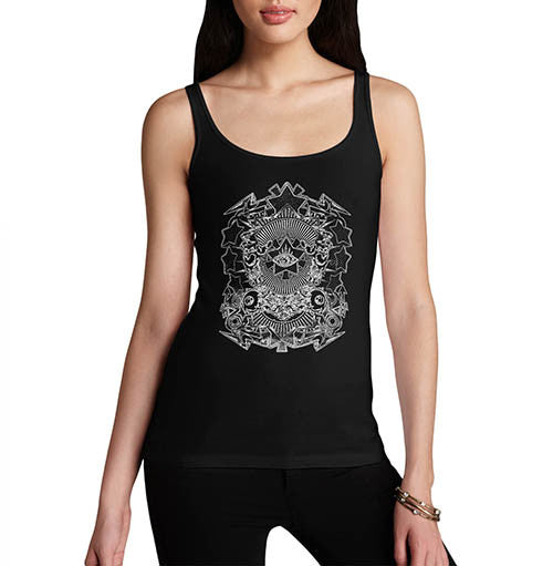 Womens Cult All Seeing eye Print Tank Top