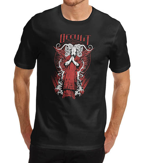 Mens Satanic Occult Print T-Shirt