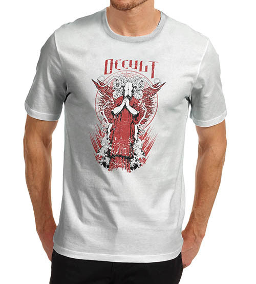 Mens Satanic Occult Print T-Shirt