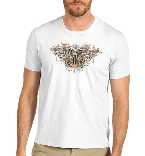 Mens Gothic Twin Gun Wings T-Shirt