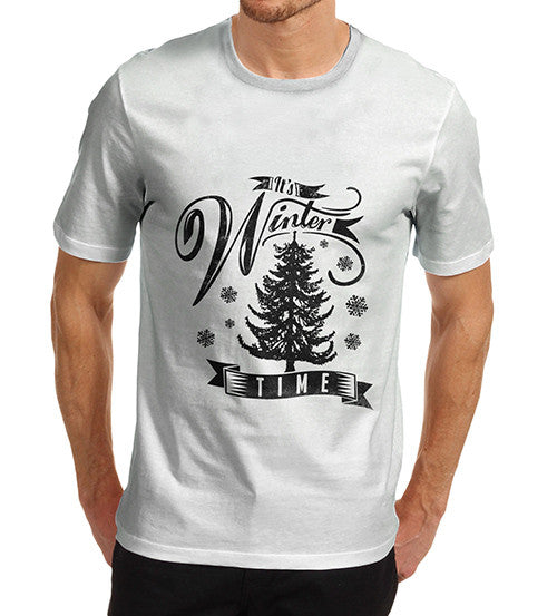 Mens It's Winter Time Festive T Shirt T-Shirt