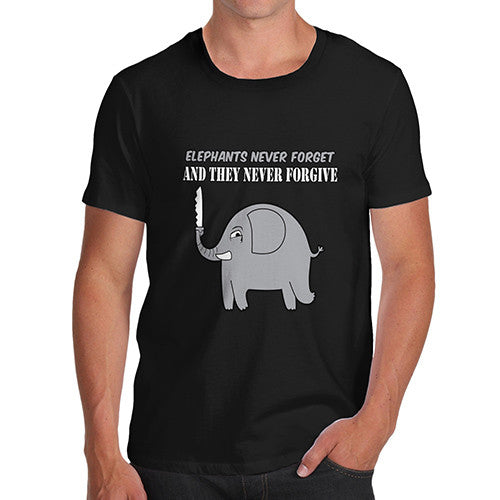 Men's Elephants Never Forget Funny T-Shirt