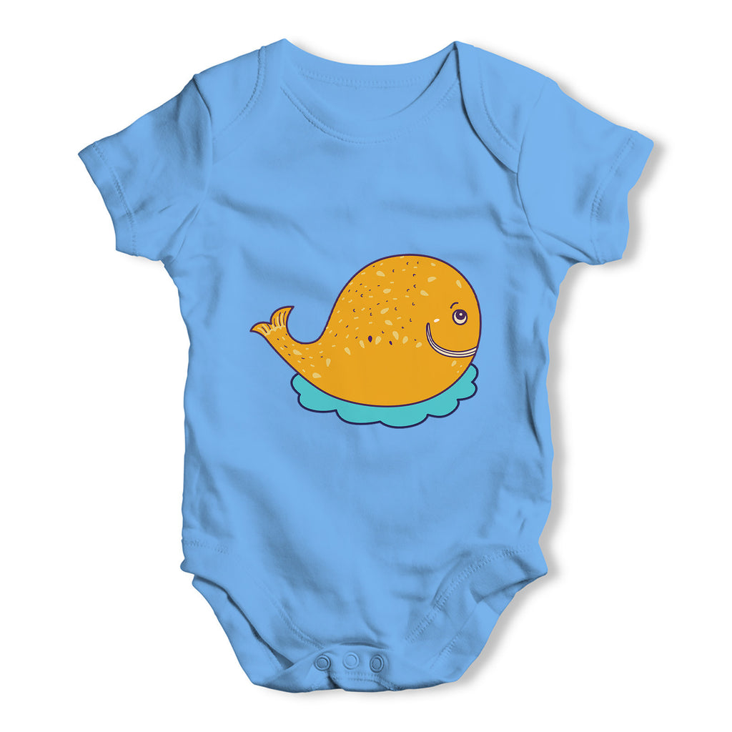 Cartoon Whale Baby Grow Bodysuit