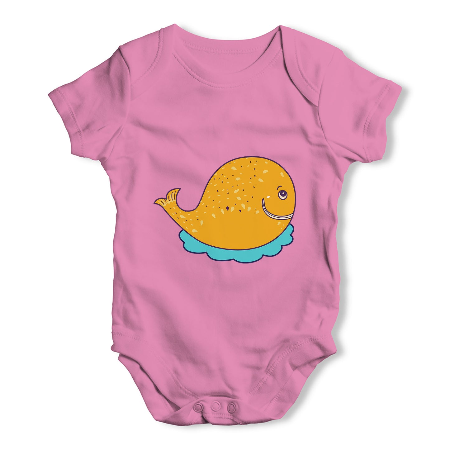 Cartoon Whale Baby Grow Bodysuit