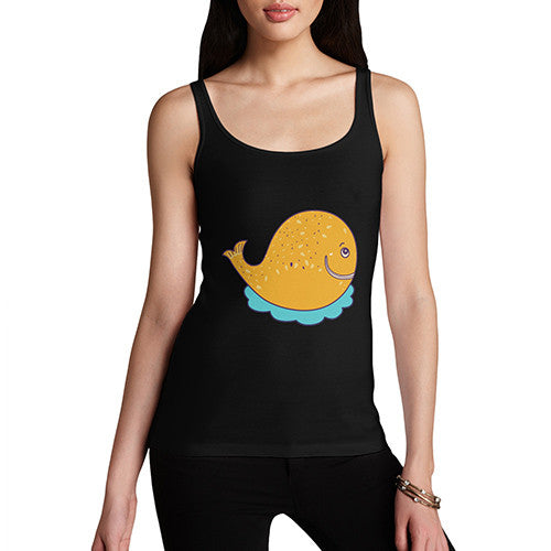 Women's Cartoon Whale Funny Tank Top