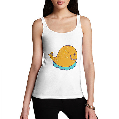 Women's Cartoon Whale Funny Tank Top