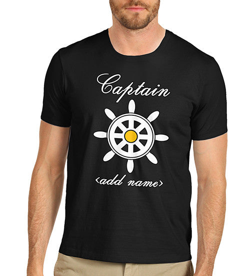 Men's Personalised Captain Printed T-Shirt
