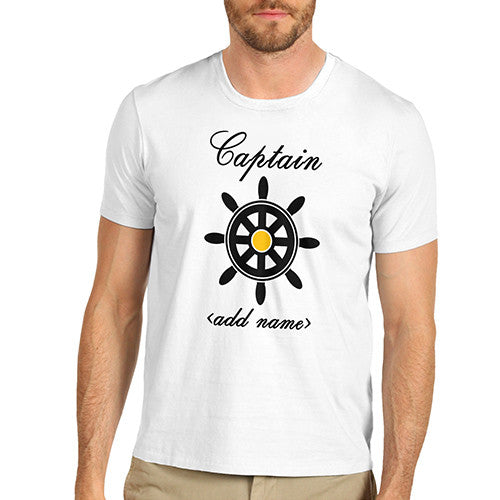 Men's Personalised Captain Printed T-Shirt