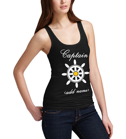 Women's Personalised Captain Printed Tank Top