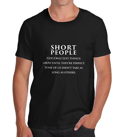 Men's Short People Funny T-Shirt