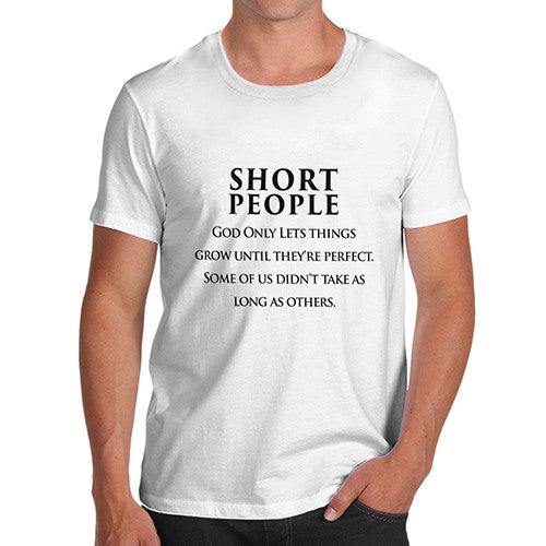 Men's Short People Funny T-Shirt