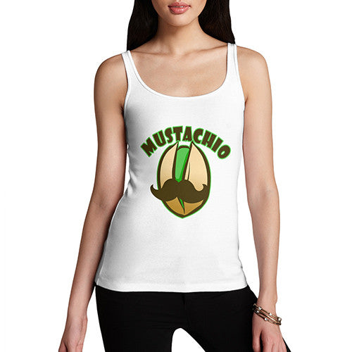 Women's Mustachio Funny Graphic Tank Top