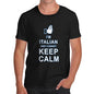 Men's Italian Cannot Keep Calm Funny T-Shirt