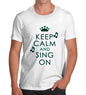 Men's Keep Calm And Sing On Graphic T-Shirt