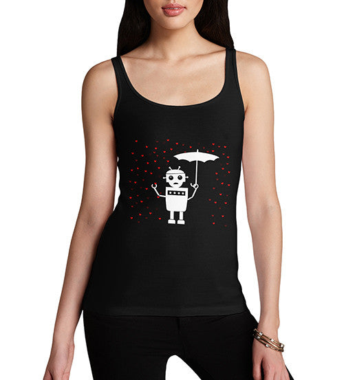 Women's Robot Love Romantic Tank Top