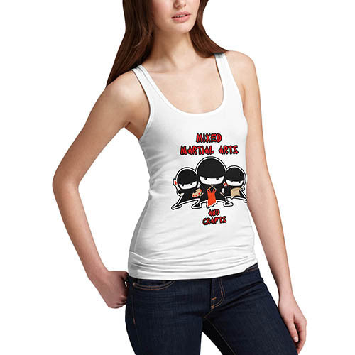 Women's Ninja Martial Arts And Crafts Funny Tank Top