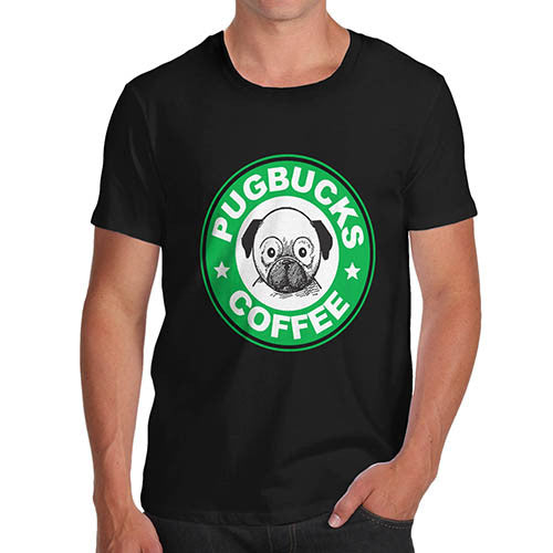 Men's Pug bucks Coffee Funny T-Shirt