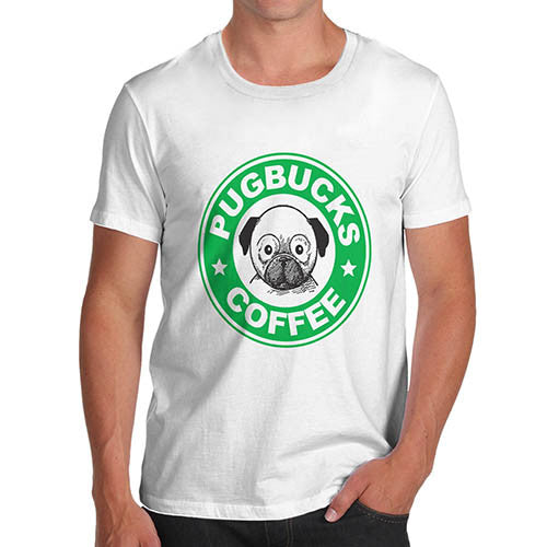 Men's Pug bucks Coffee Funny T-Shirt