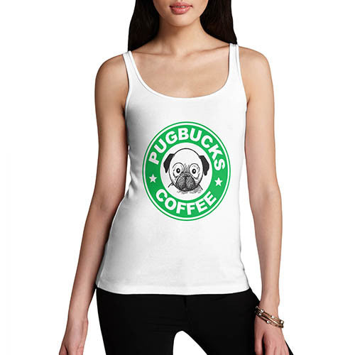 Women's Pug bucks Coffee Funny Tank Top