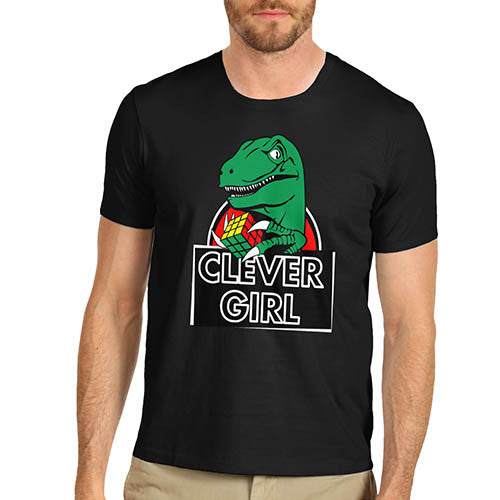 Men's Clever Girl Dinosaur Funny T-Shirt