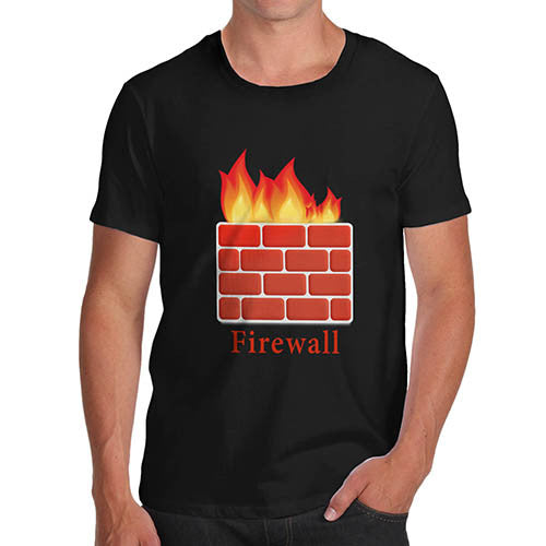 Men's Fire Wall Funny T-Shirt