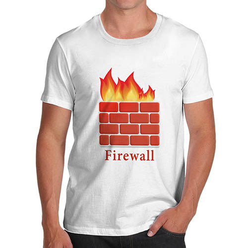 Men's Fire Wall Funny T-Shirt