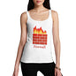 Women's Fire Wall Funny Tank Top