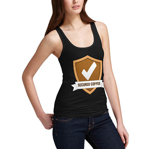 Womens Secured Coffee Tank Top