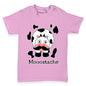 Mooostache Moustache Cow Baby Toddler T-Shirt