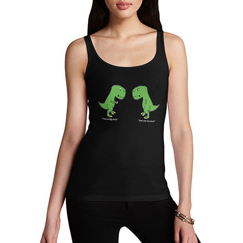 Women T-Rex I Love You This Much Tank Top