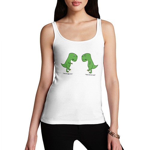 Women T-Rex I Love You This Much Tank Top