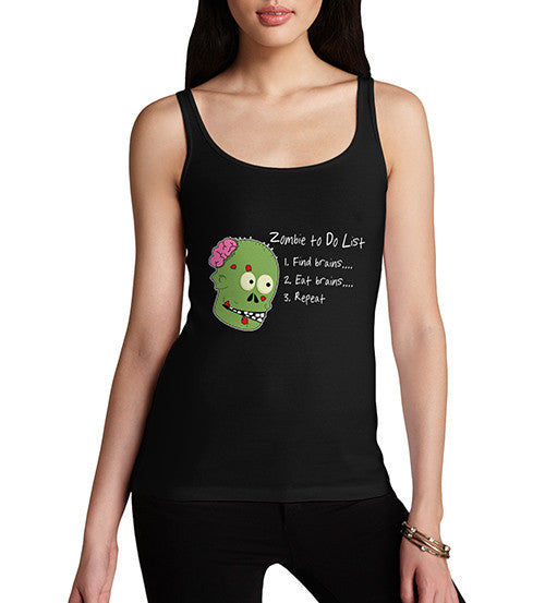 Women's Zombies To Do List Funny Tank Top