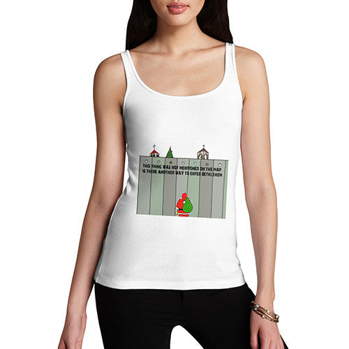 Women's Santa Entering Bethlehem Tank Top