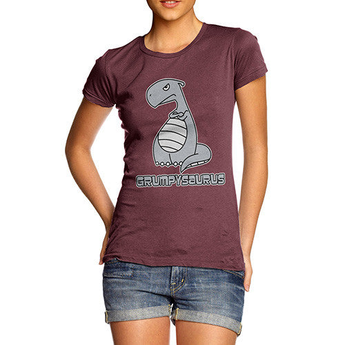 Women's Grumpy Grumposaur Dinosaur T-Shirt