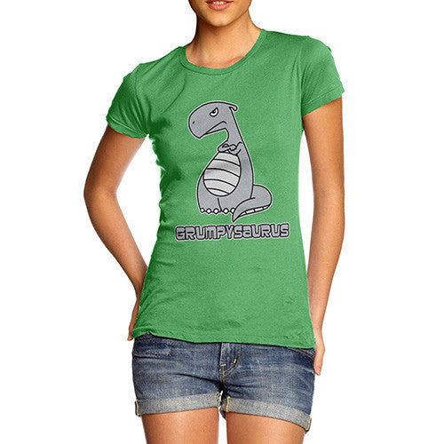 Women's Grumpy Grumposaur Dinosaur T-Shirt