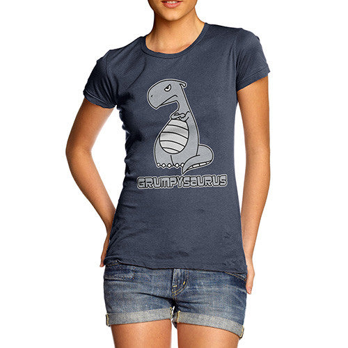 Women's Grumpy Grumposaur Dinosaur T-Shirt