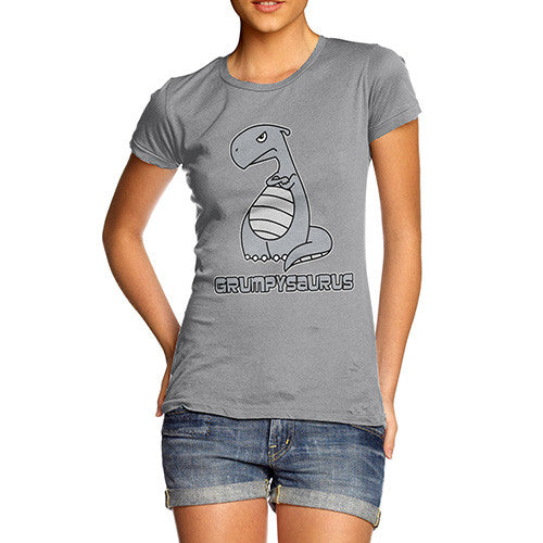 Women's Grumpy Grumposaur Dinosaur T-Shirt