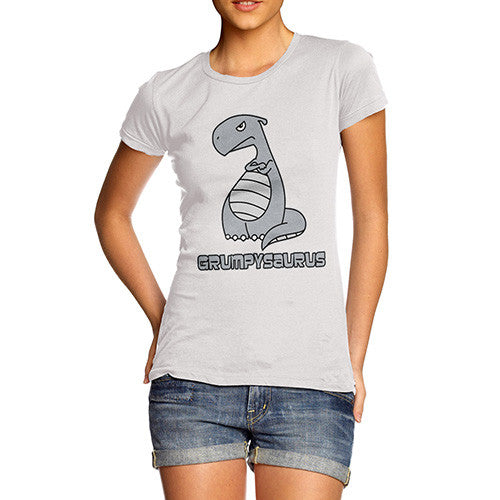 Women's Grumpy Grumposaur Dinosaur T-Shirt