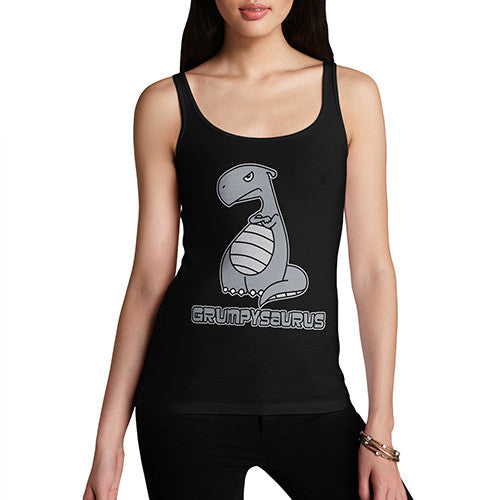 Women's Grumpy Grumposaur Dinosaur Tank Top