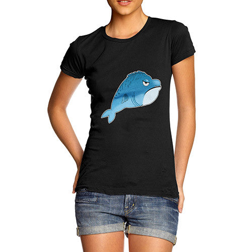 Women's Funny Grumpy Fish T-Shirt