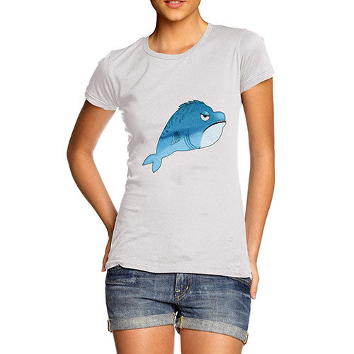 Women's Funny Grumpy Fish T-Shirt