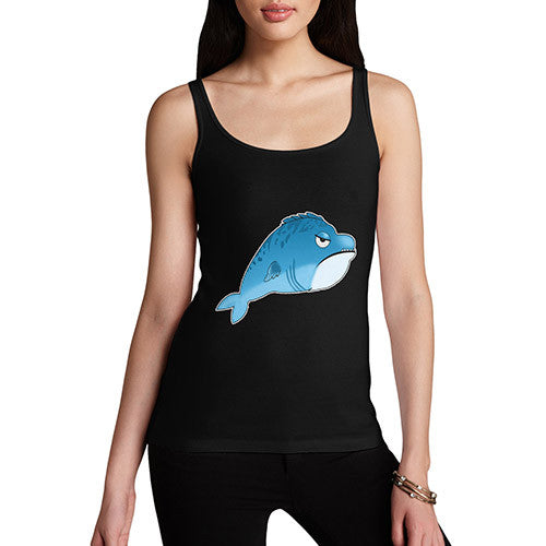 Women's Funny Grumpy Fish Tank Top