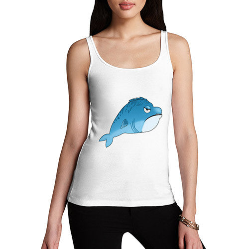 Women's Funny Grumpy Fish Tank Top